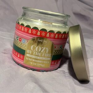 Cozy By The Fire Candle with Luxe Wooden Wick